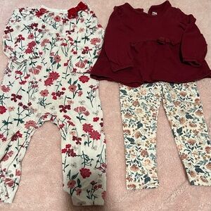 Floral Baby Outfit Set